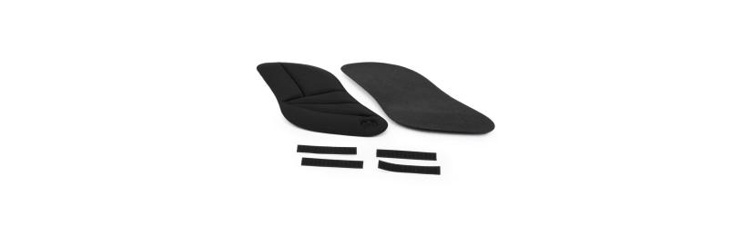 Side pads black for kart seat
