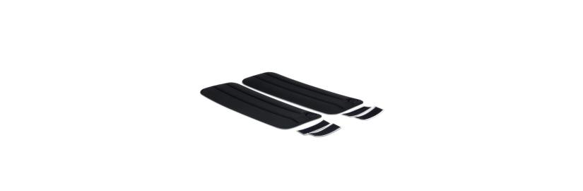 Rear padding black for kart seat