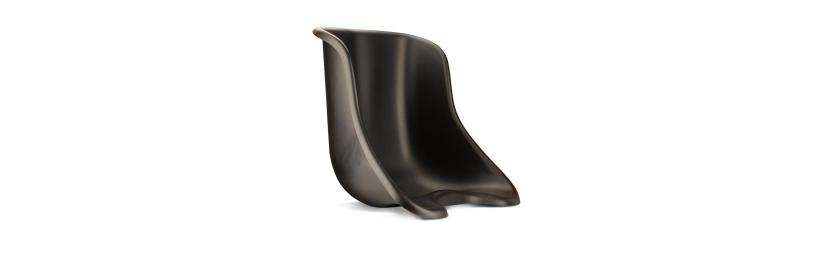 Tillet seat vacuum formed XXL , black not covered