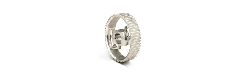 Split drive belt wheel, for 30 mm axle