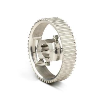 Split drive belt wheel, for 30 mm axle