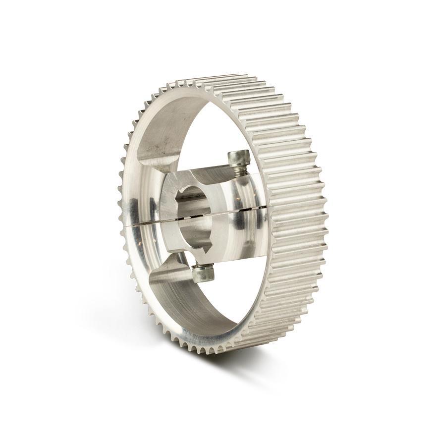 Split drive belt wheel, for 30 mm axle