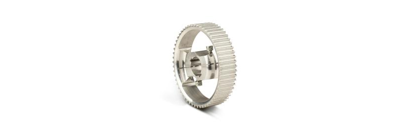 Split drive belt wheel, for 30 mm axle