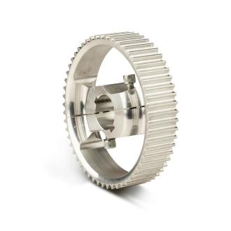 Split drive belt wheel, for 30 mm axle
