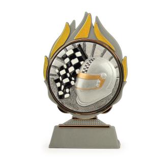 Trophée flamme casque