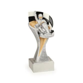 Trophée kart drapeau