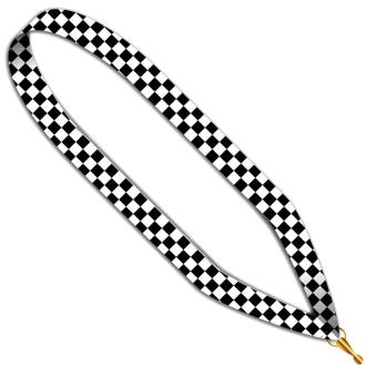 Medaillen Band karriert 22 mm breit