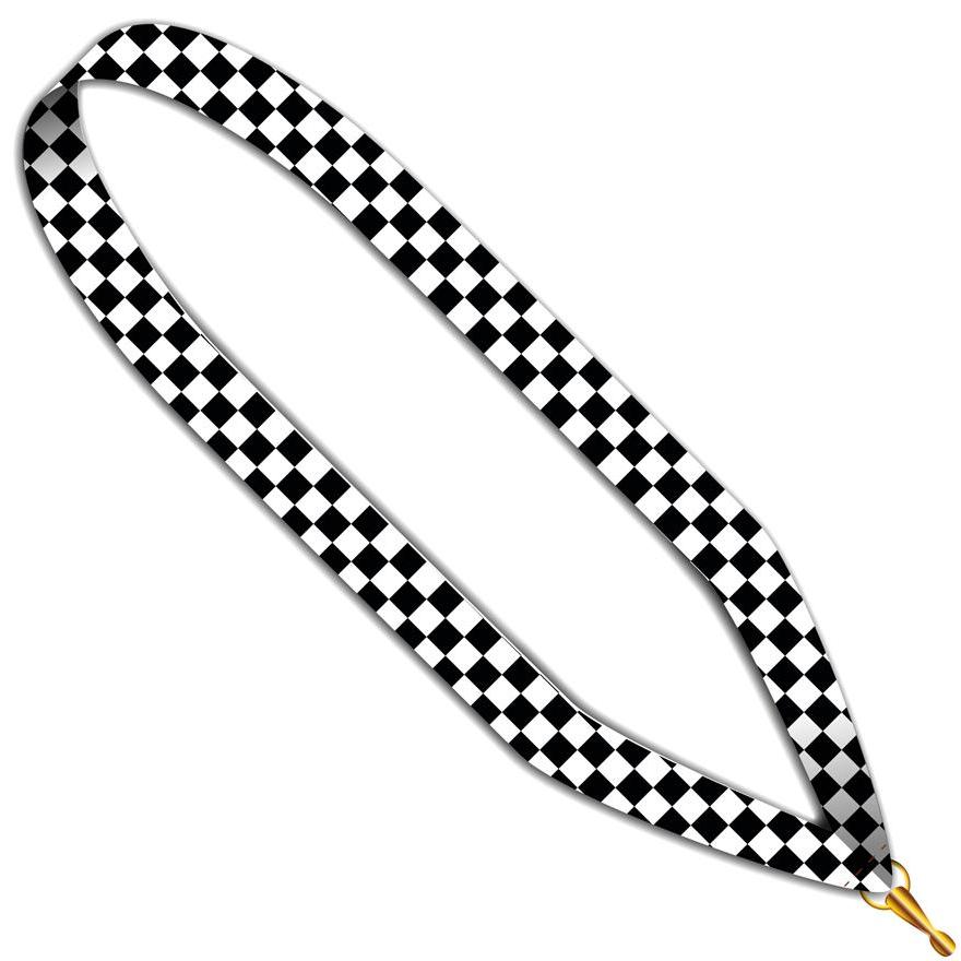 Neckband Medal chequered 22 mm