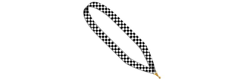 Neckband Medal chequered 22 mm