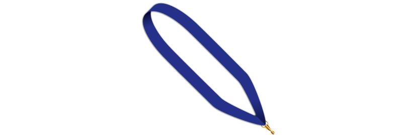 Neckband Medal blue 22 mm