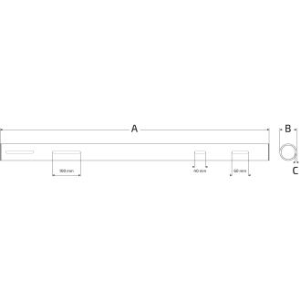 Hinterachse Ø 30 × 900 mm für RiMO