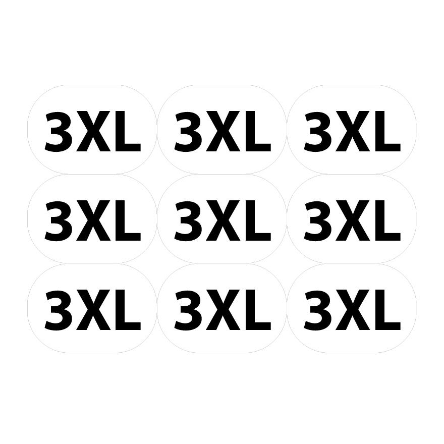 Sticker sizes