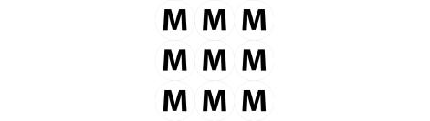 Sticker sizes