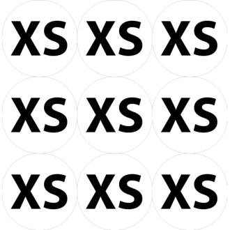 Sticker sizes