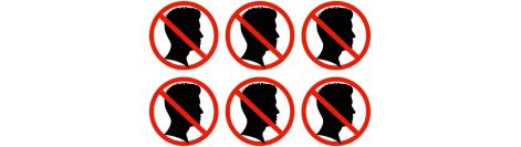 Sticker "Not without helmet" Ø 30 mm