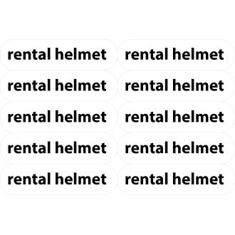 Sticker rental helmet