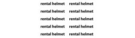 Aufkleber rental helmet
