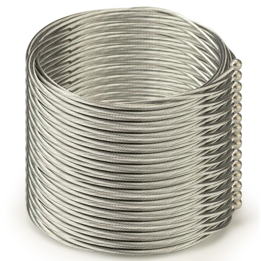 100 piece control cable for brake 2m x 1,9 mm