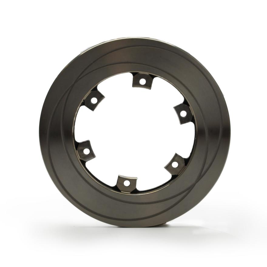 Disque de frein flottant 195 × 18 mm ventilé et rainuré