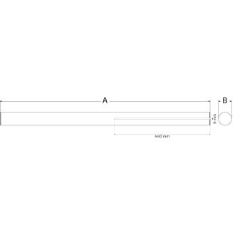 Axe Ø 30 × 900 mm pour Sodi (clavette universelle)