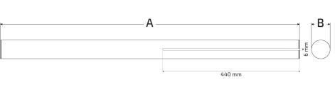 Axle Ø 30 × 900 mm for Sodi (universal keyway)