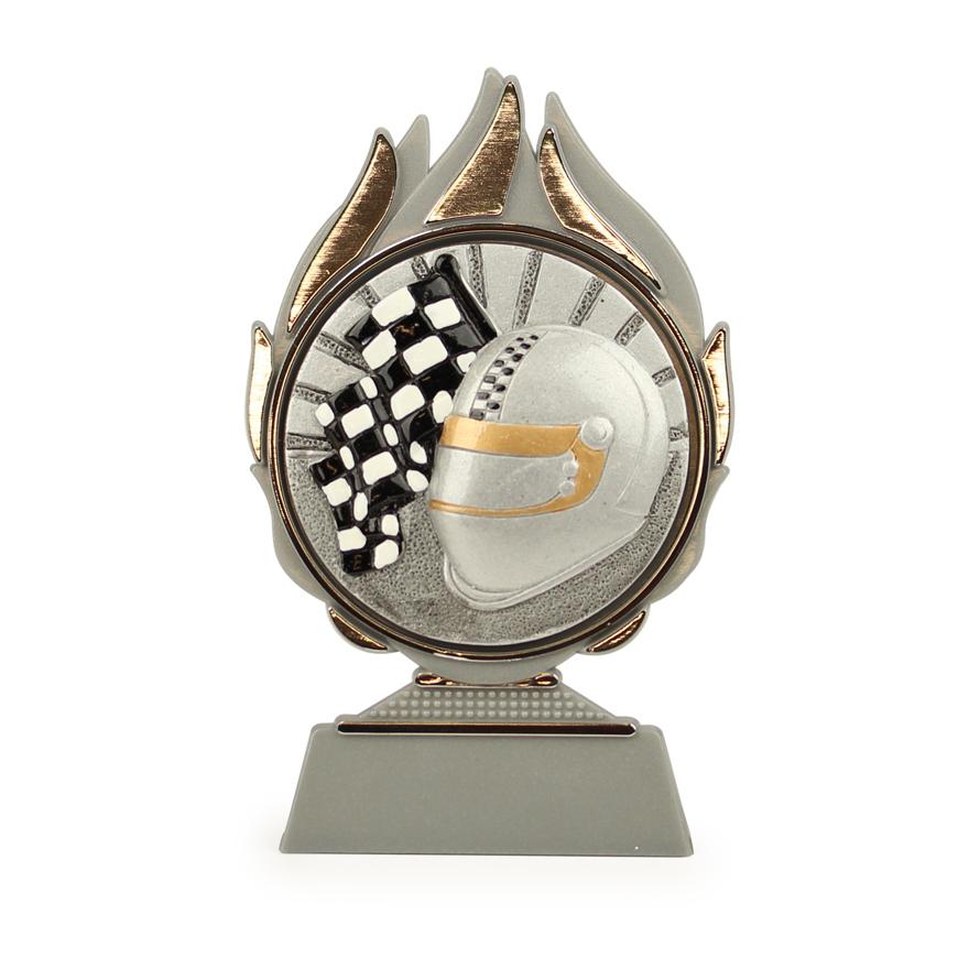Trophée flamme casque
