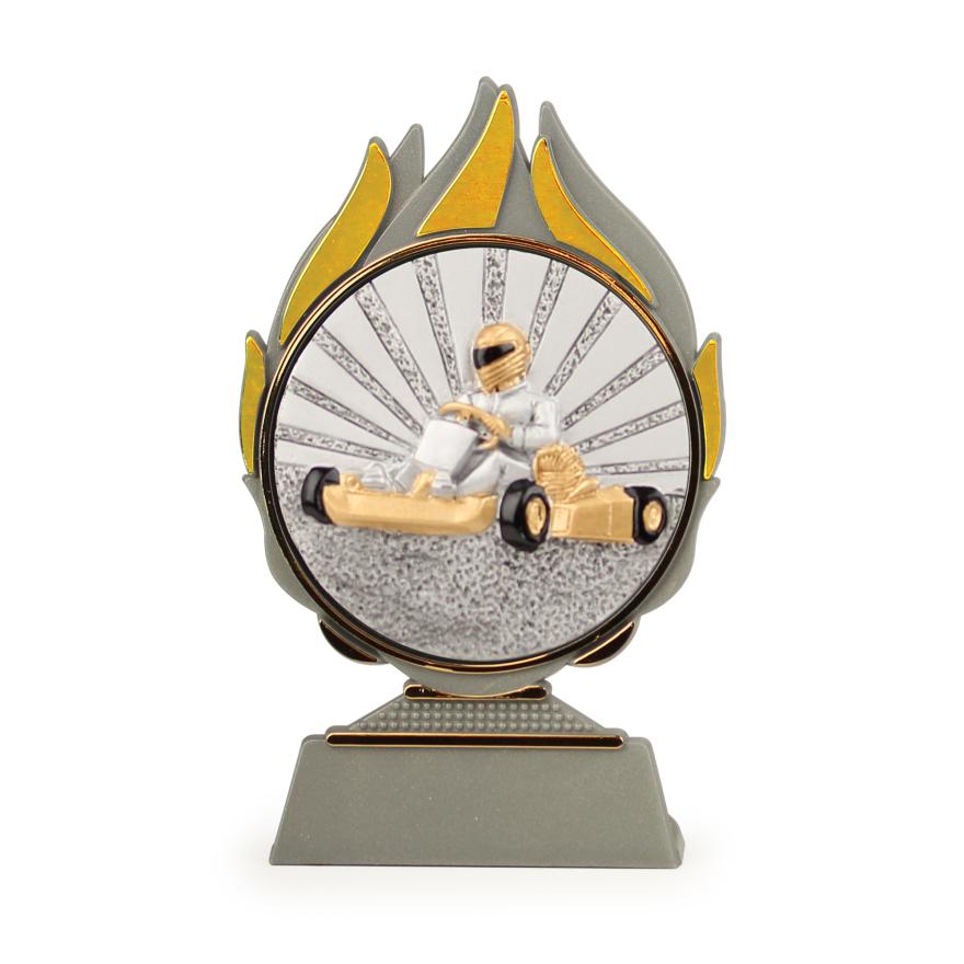 Trophy flames kart