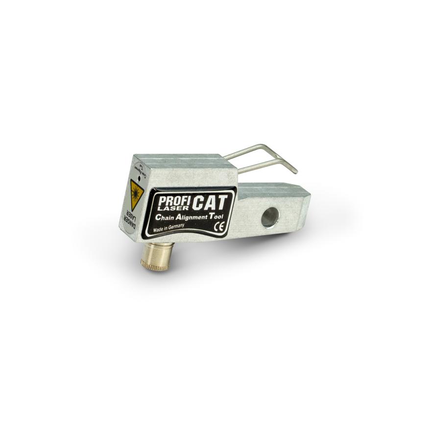 Kettenflucht Tester für 428er Ketten mit Linien Laser CAT