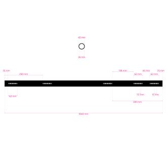 Axle Ø 40 × 1040 mm medium