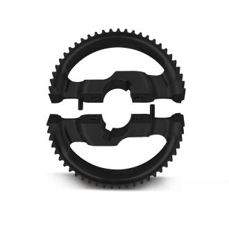 Split drive belt wheel, hard-coated for 30 mm axle