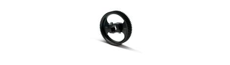 Roue à courroie d'entraînement fendue, à revêtement dur, pour axe de 30 mm