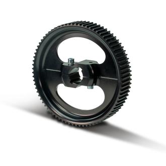 Roue à courroie d'entraînement fendue, à revêtement dur, pour axe de 30 mm