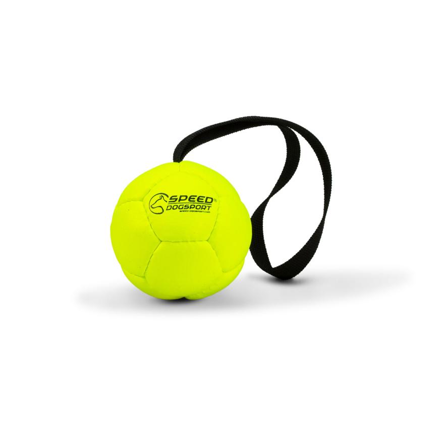 Balle d'entraînement pour chien 7 cm avec dragonne