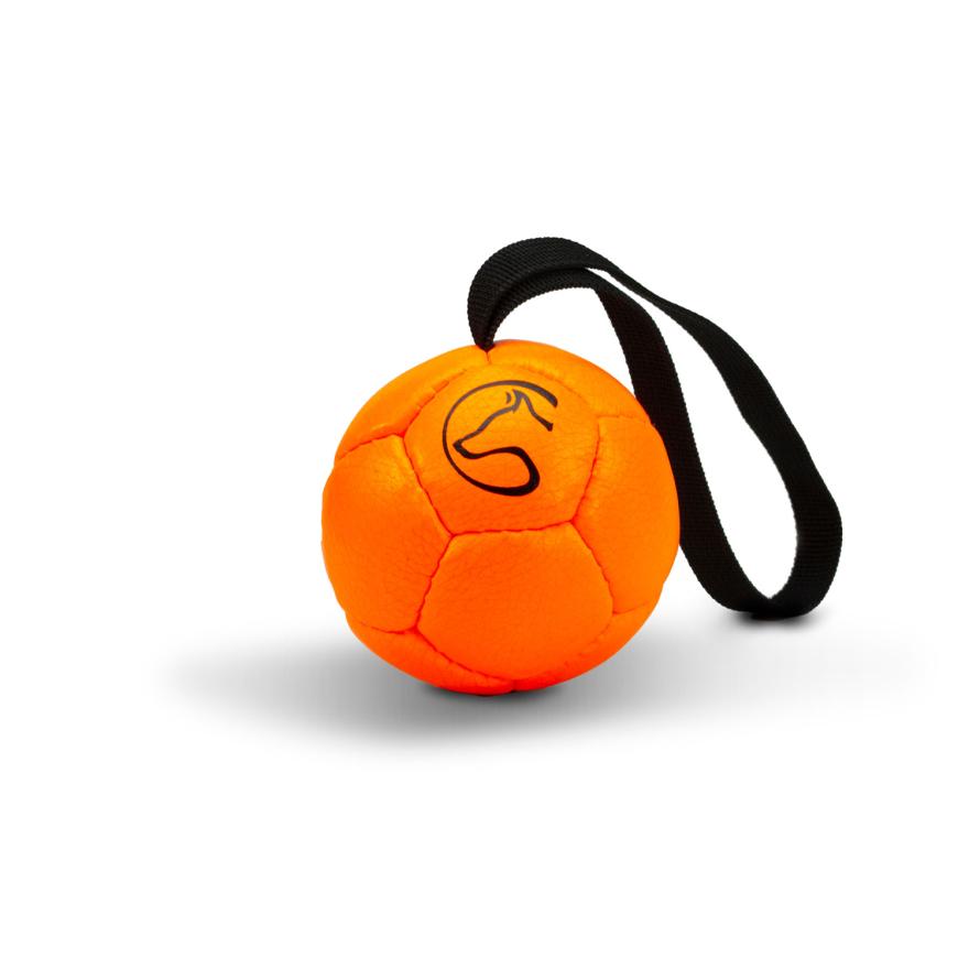 Dog Sport Training Ball 9 cm with Hand Strap