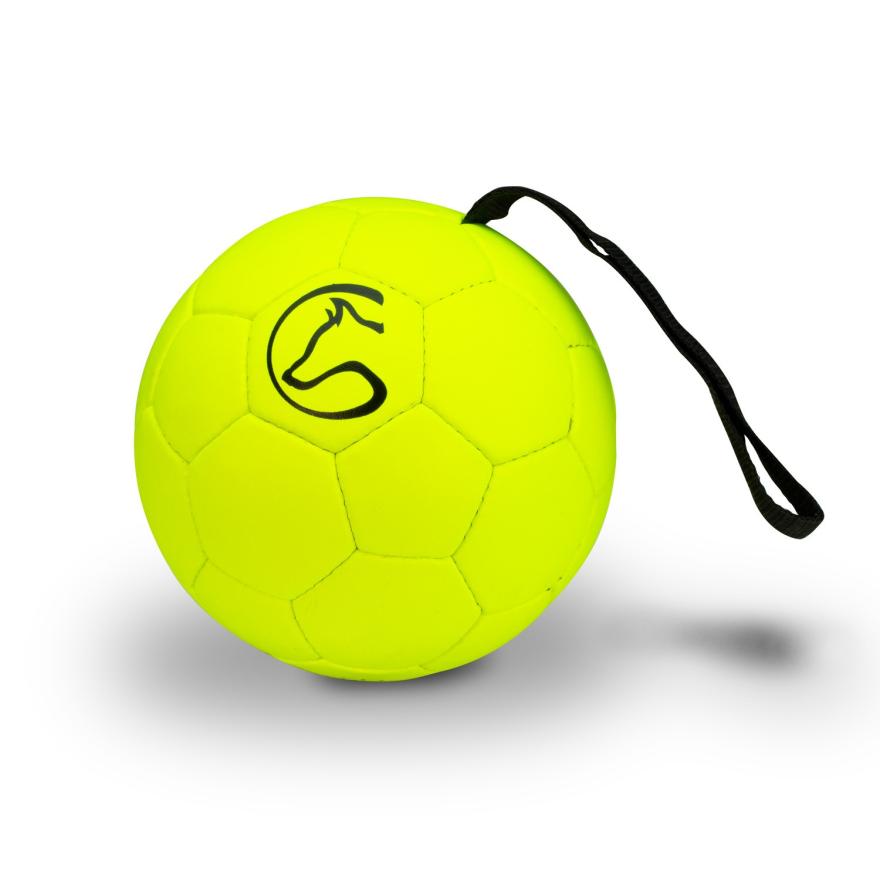 Dog Sport Training Ball 16 cm with Hand Strap