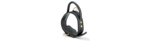 Leder Halsband (mit 2 Schichten) 4,5 cm breit