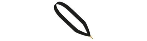 Medaillen Band schwarz 22 mm breit