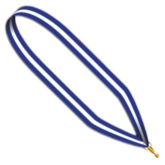 Medaillen Band blau-weiß-blau 22 mm breit