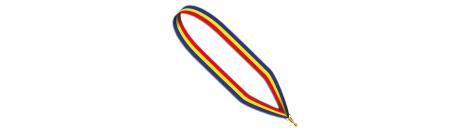 Medaillen Band blau-gelb-rot 22 mm breit