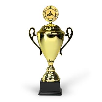 Grande coupe trophée avec couvercle, hauteur : 45 cm