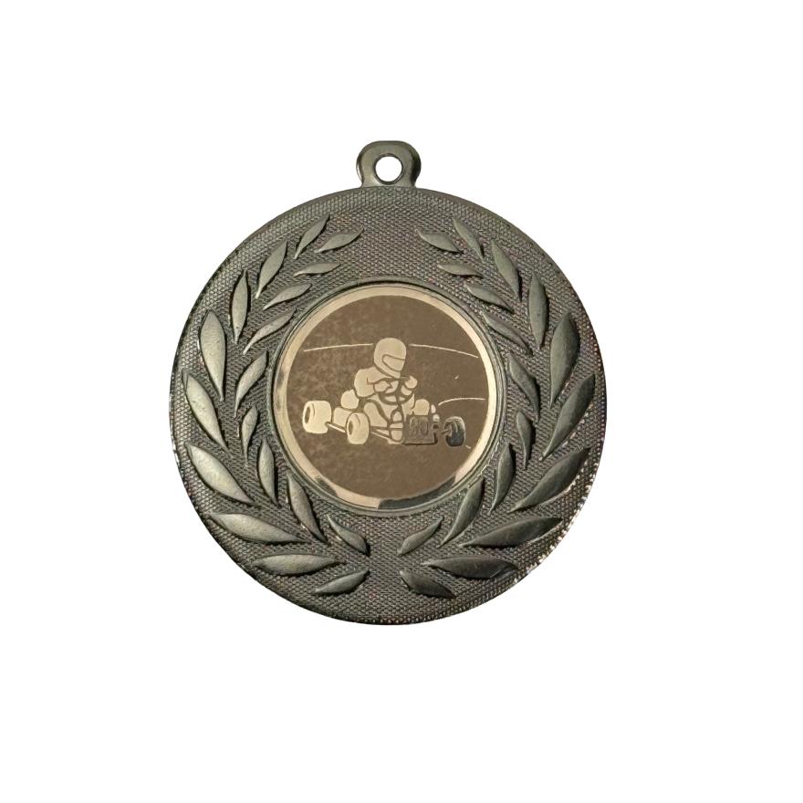 Medaille schwarz 50 mm