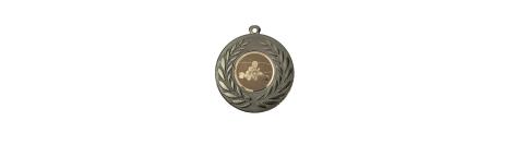 Medaille schwarz 50 mm