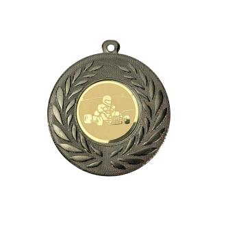 Medal black 50 mm