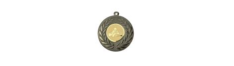 Medaille schwarz 50 mm