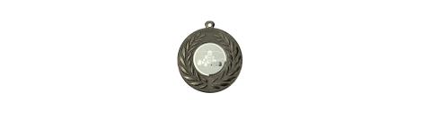 Medaille schwarz 50 mm