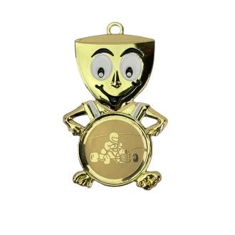 Medaille KID 60 x 30 mm gold