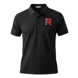 Poloshirt mit Logo Stick individuell schwarz unisex