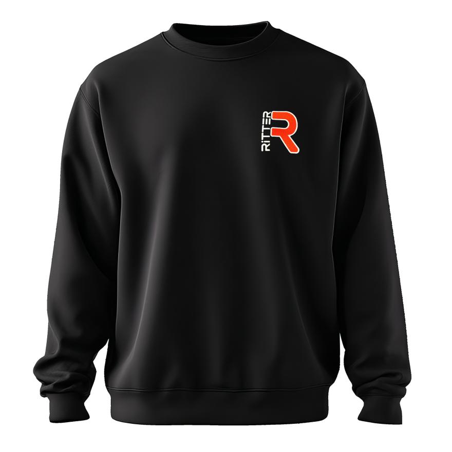Sweatshirt mit Logo Stick individuell schwarz unisex