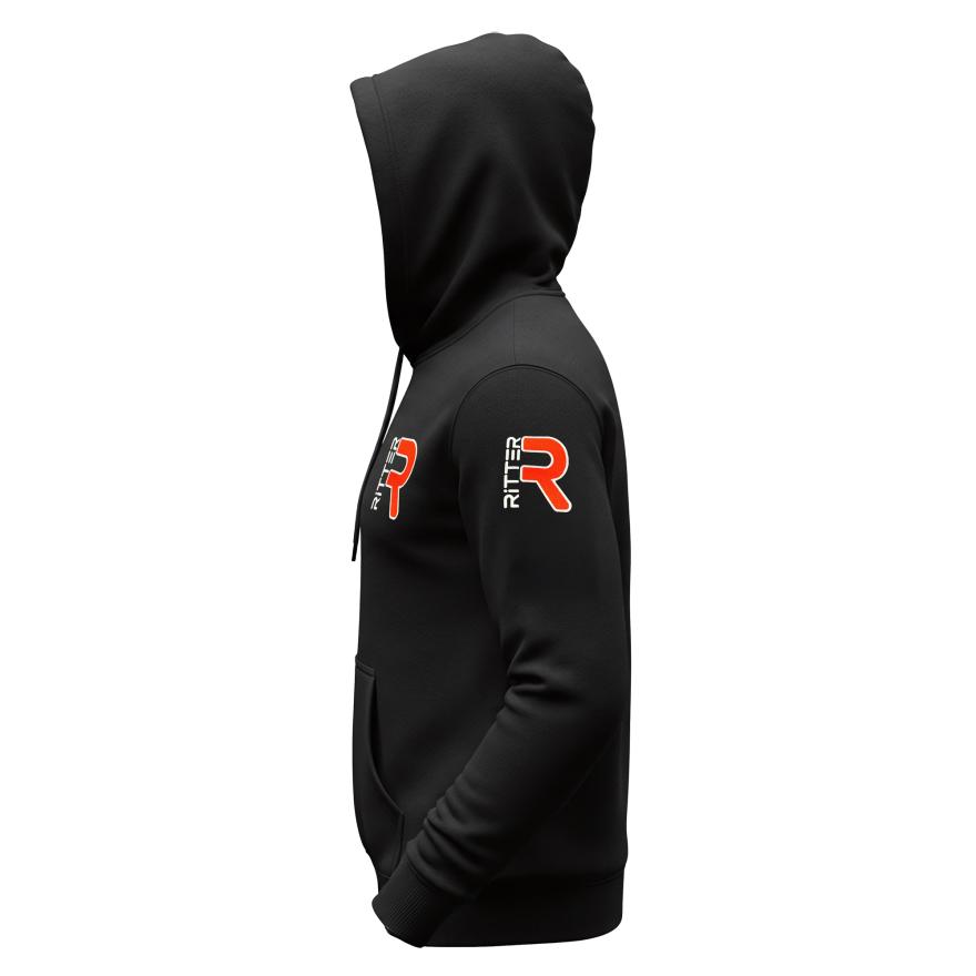 Hoodie mit Logo Stick individuell schwarz unisex