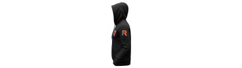 Custom unisex black Hoodie with embroidered logo